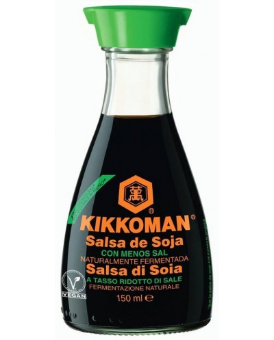 Salsa di soia kikkoman less...