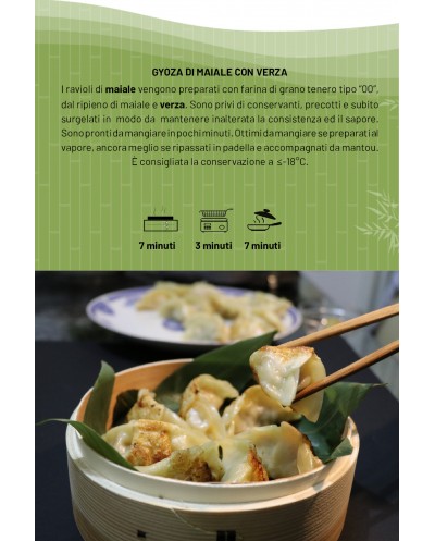 Gyoza maiale e verza 600g Weimei Dumplings surgelati