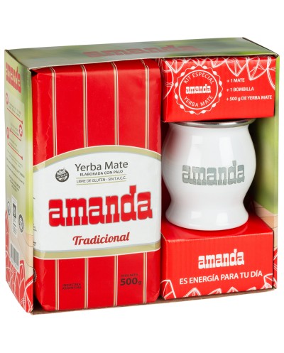 Yerba mate amanda 1kg +...