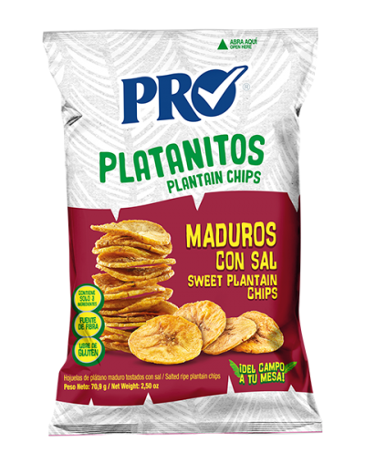 Platanitos maduros con sal...