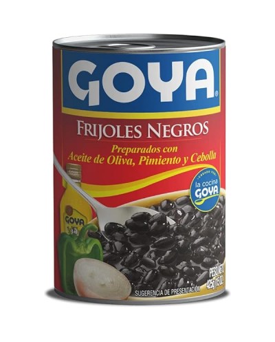 Frijoles negro goya 425g...
