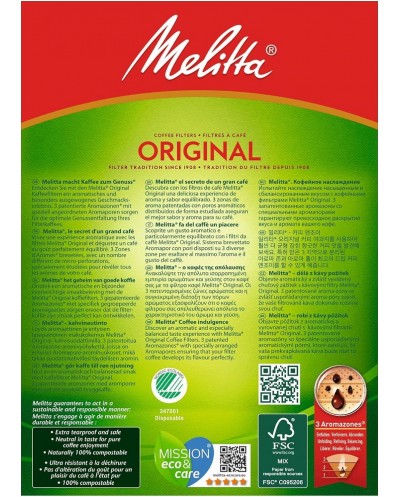 Melitta 102 da 80 filtri per caffè