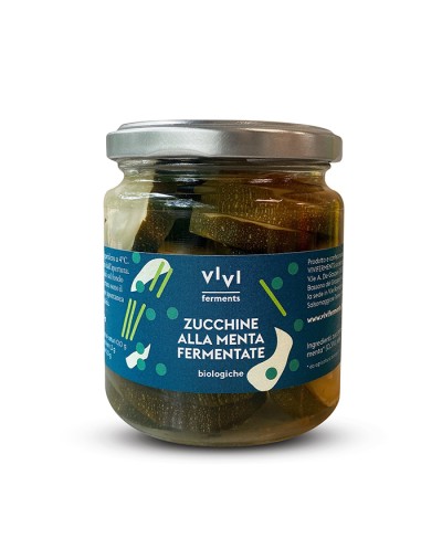 Zucchine alla Menta Fermentate 280g Vivi Ferments