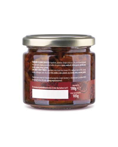 Pomodoro ciliegino semi secco sott'olio 220g campisi