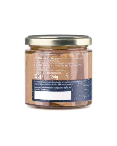 Tonno rosso all'olio di oliva 220g Campisi