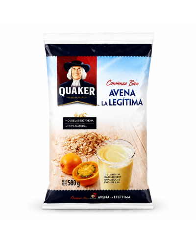 Avena La Legítima Quaker 500 g Hojuelas de Avena