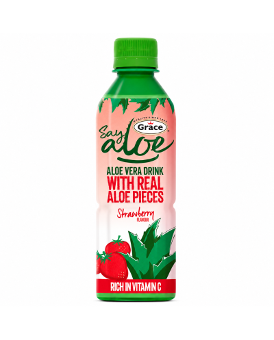 Bevanda all'Aloe Vera alla Fragola 500ml Grace Say Aloe