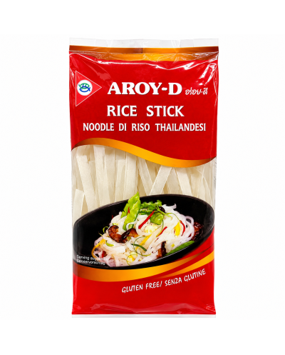 Noodle di Riso Thailandesi 10 mm 454 g Aroy-D Rice Stick