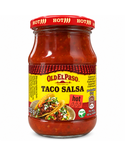 Taco Salsa Hot 320g Old El...