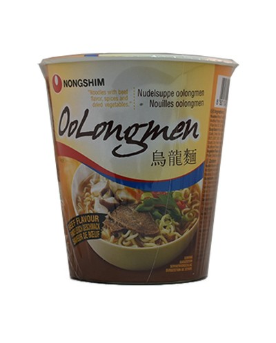 Nongshim Oolongmen cup beef...