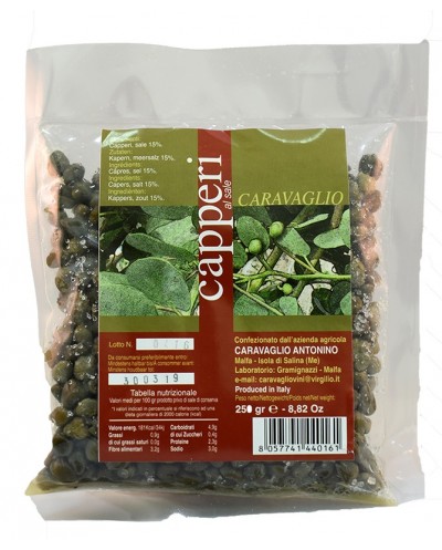 Capperi al sale 7/8 mm 250g...