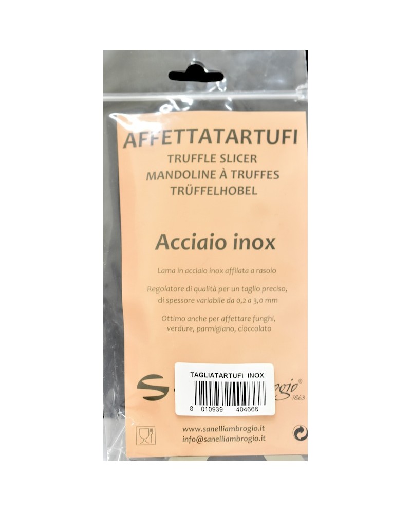 Affettatartufi in acciaio inox