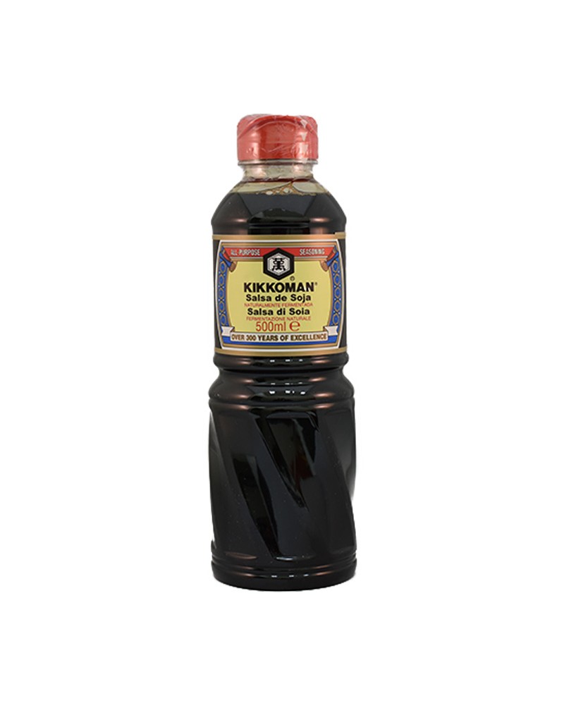 Salsa di soia kikkoman in bottiglia da 500ml