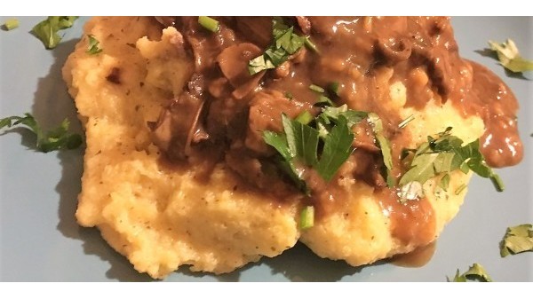 POLENTA CON I FUNGHI PORCINI